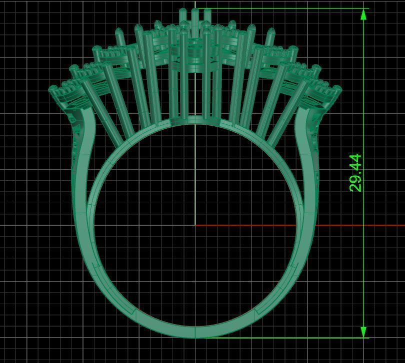 Pack jewelry ring  3D print model_4