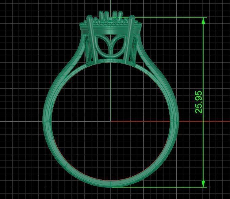 Pack jewelry ring  3D print model_16