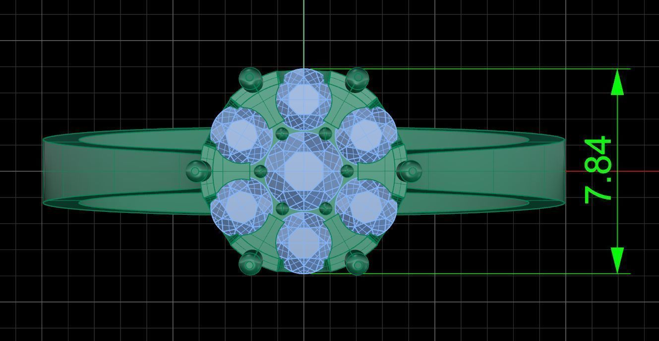 Pack jewelry ring  3D print model_22