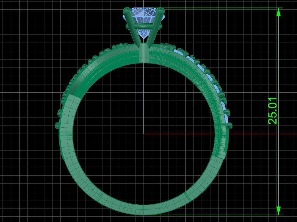 Pack jewelry ring  3D print model_39