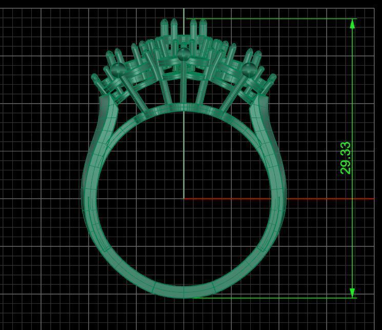 Pack jewelry ring  3D print model_3