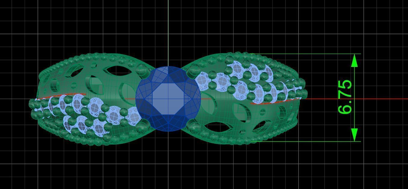 Pack jewelry ring  3D print model_31