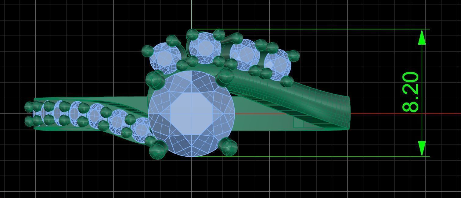 Pack jewelry ring  3D print model_44