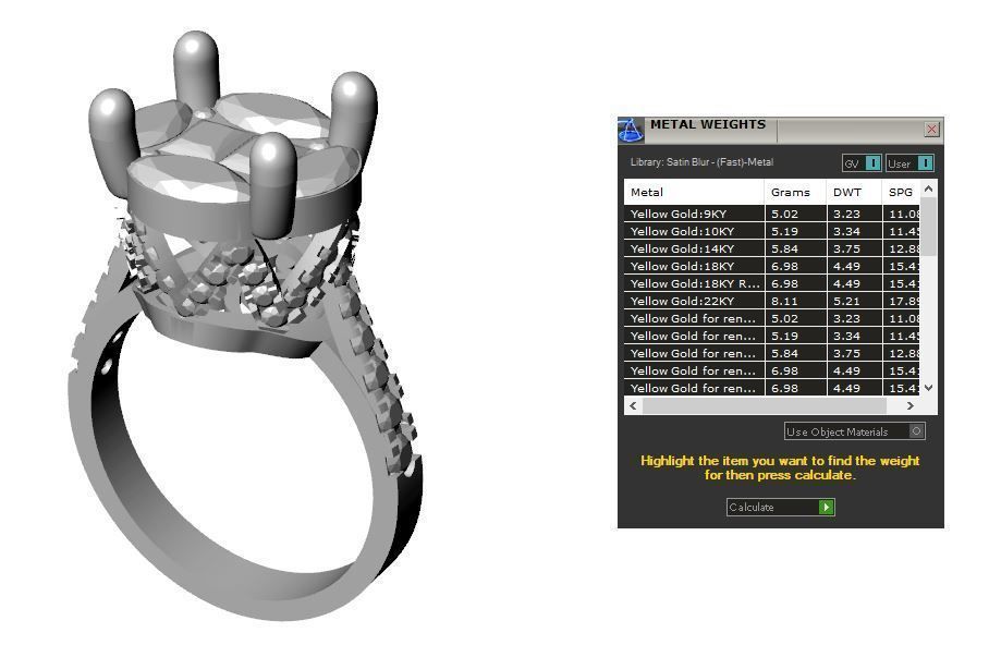 Pack jewelry ring  3D print model_36