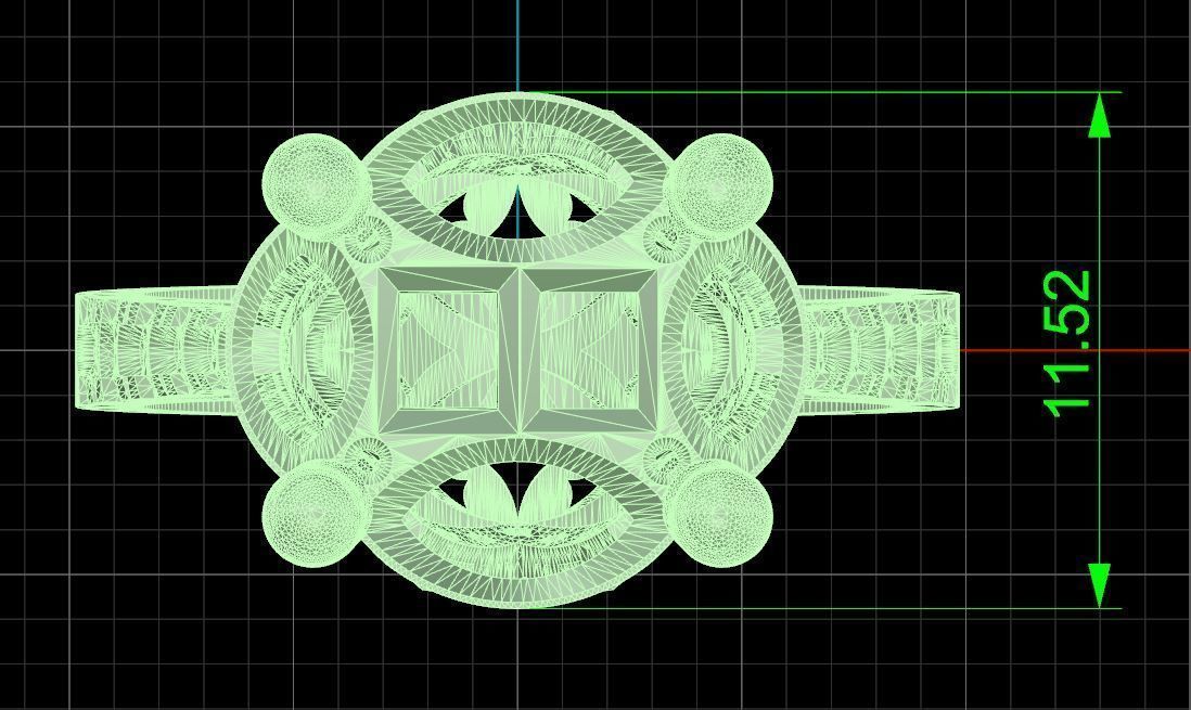 Pack jewelry ring  3D print model_99