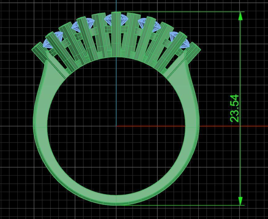 Pack jewelry ring  3D print model_42