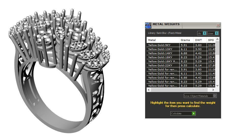Pack jewelry ring  3D print model_69