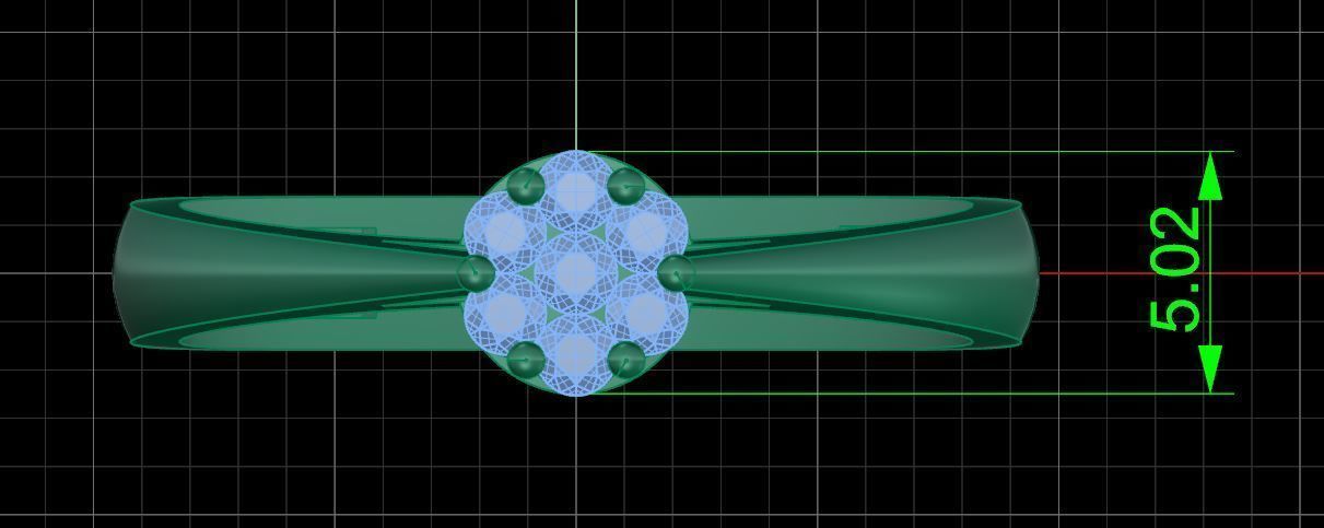 Pack jewelry ring  3D print model_30