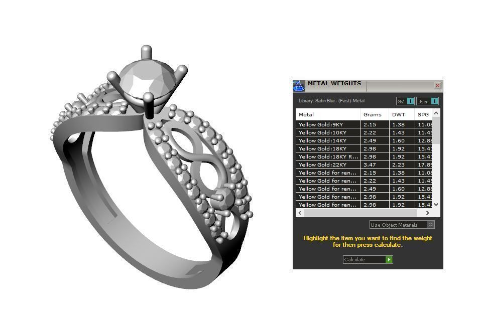 Pack jewelry ring  3D print model_118