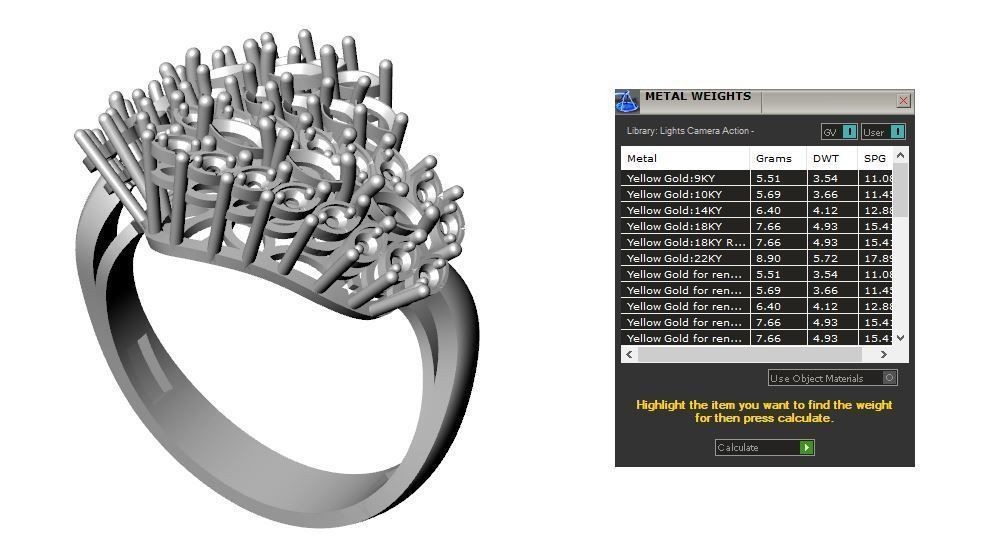 Pack jewelry ring  3D print model_106