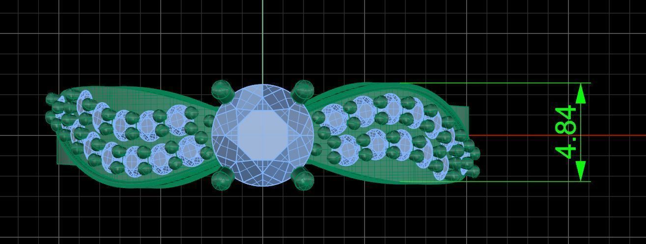 Pack jewelry ring  3D print model_62