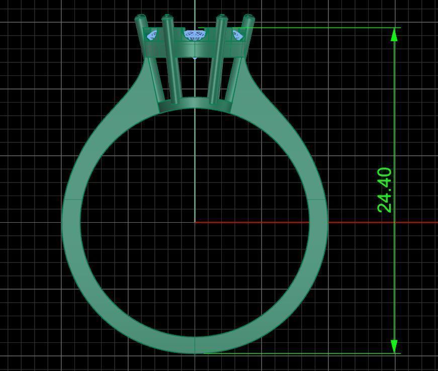 Pack jewelry ring  3D print model_17