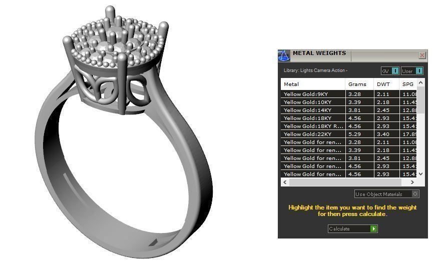 Pack jewelry ring  3D print model_121