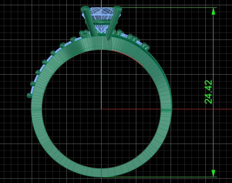 Pack jewelry ring  3D print model_20