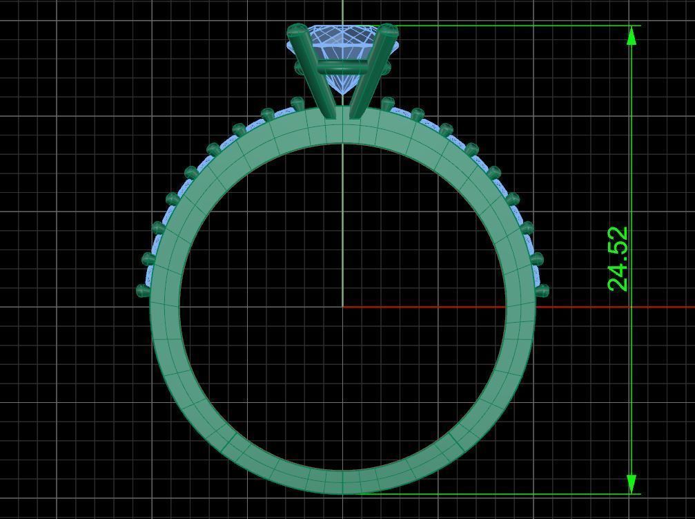 Pack jewelry ring  3D print model_38