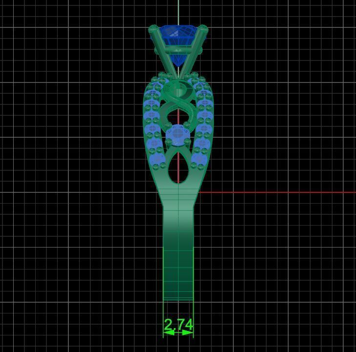 Pack jewelry ring  3D print model_63