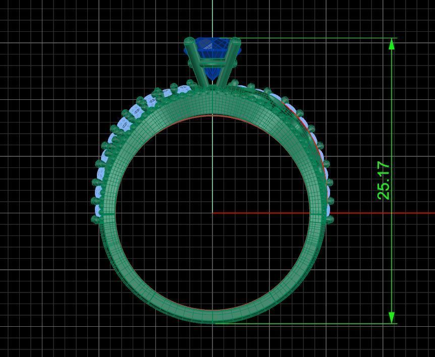 Pack jewelry ring  3D print model_12