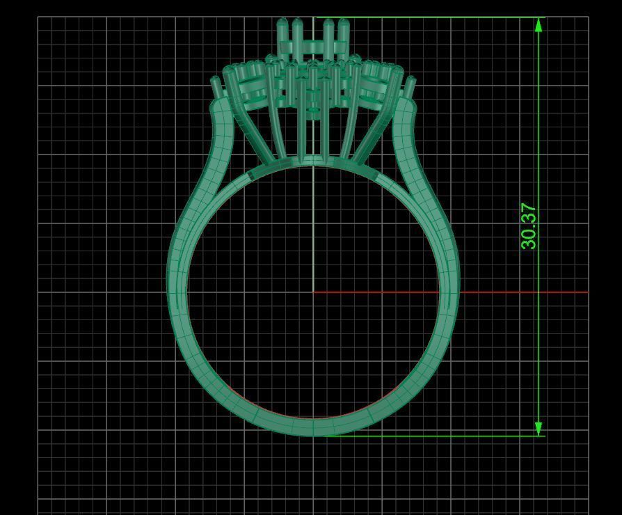 Pack jewelry ring  3D print model_19