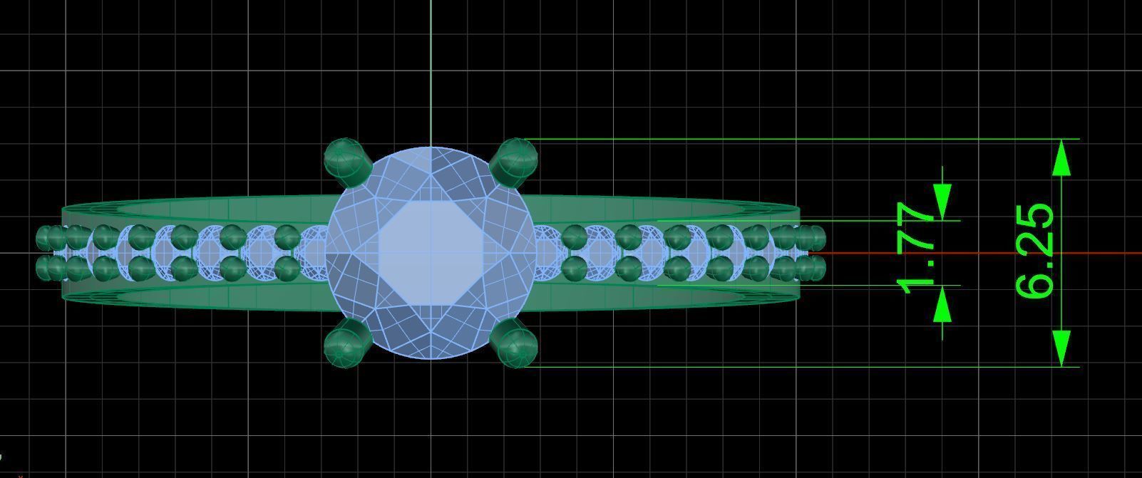 Pack jewelry ring  3D print model_61