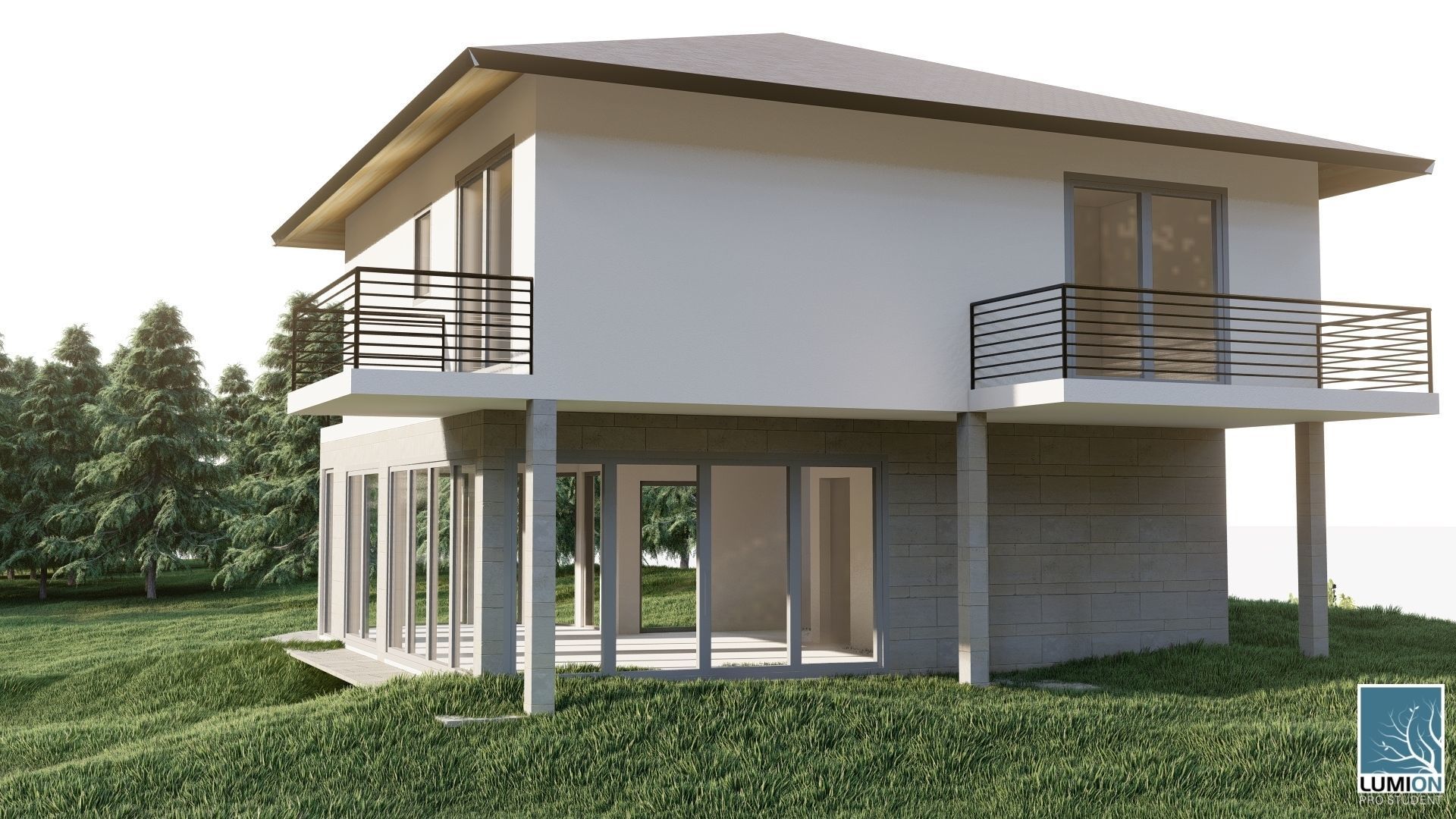 House Complex 01 3D model_9