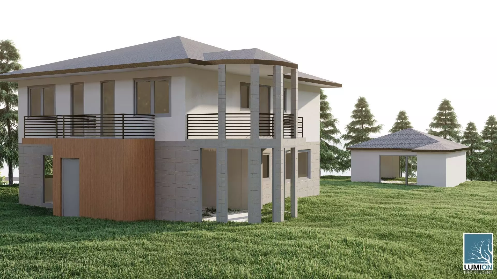 House Complex 01 3D model_0