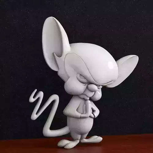 Mouse Pinkie and Brain Cartoon