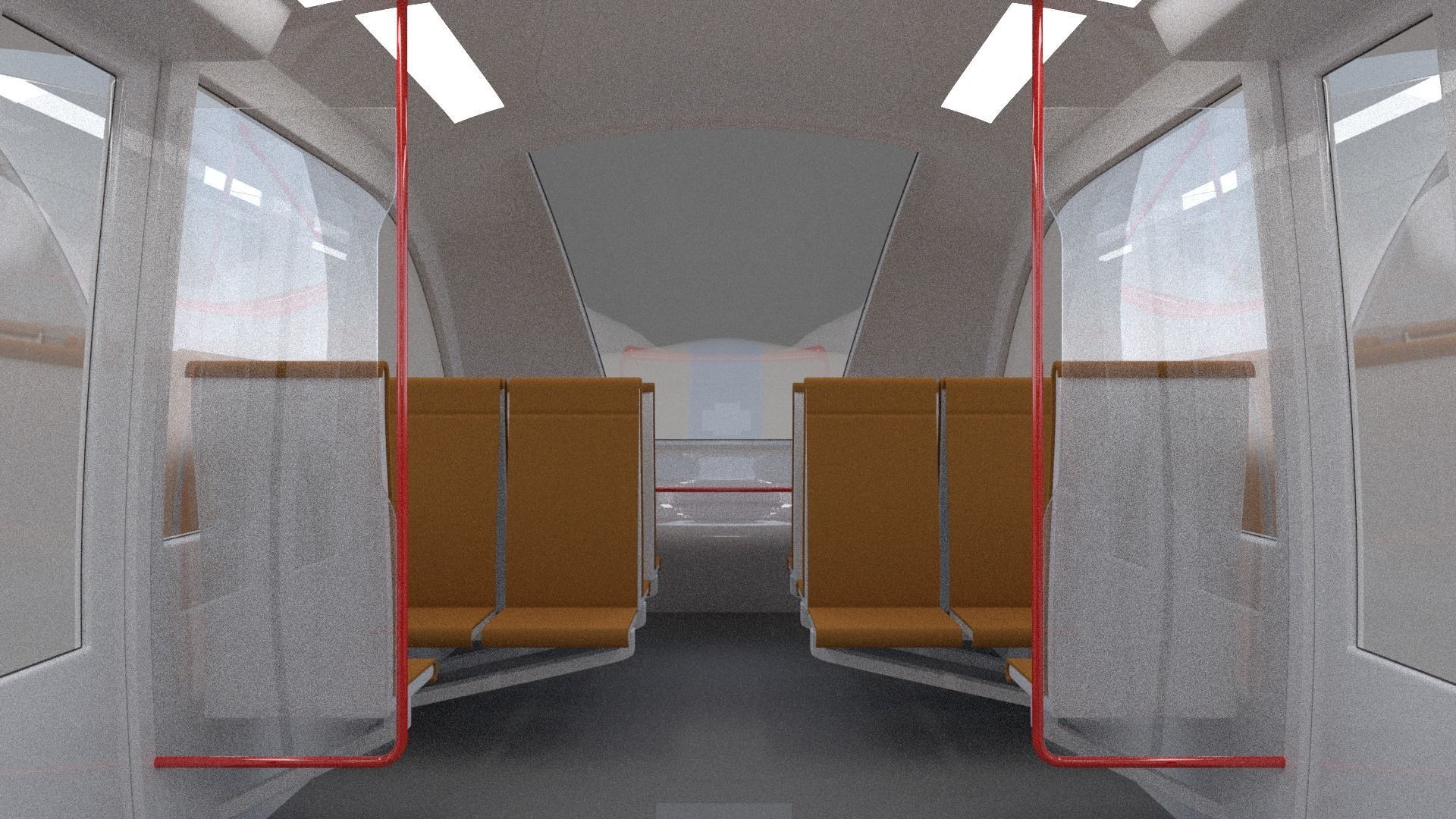 Monorail train concept 3D model_14