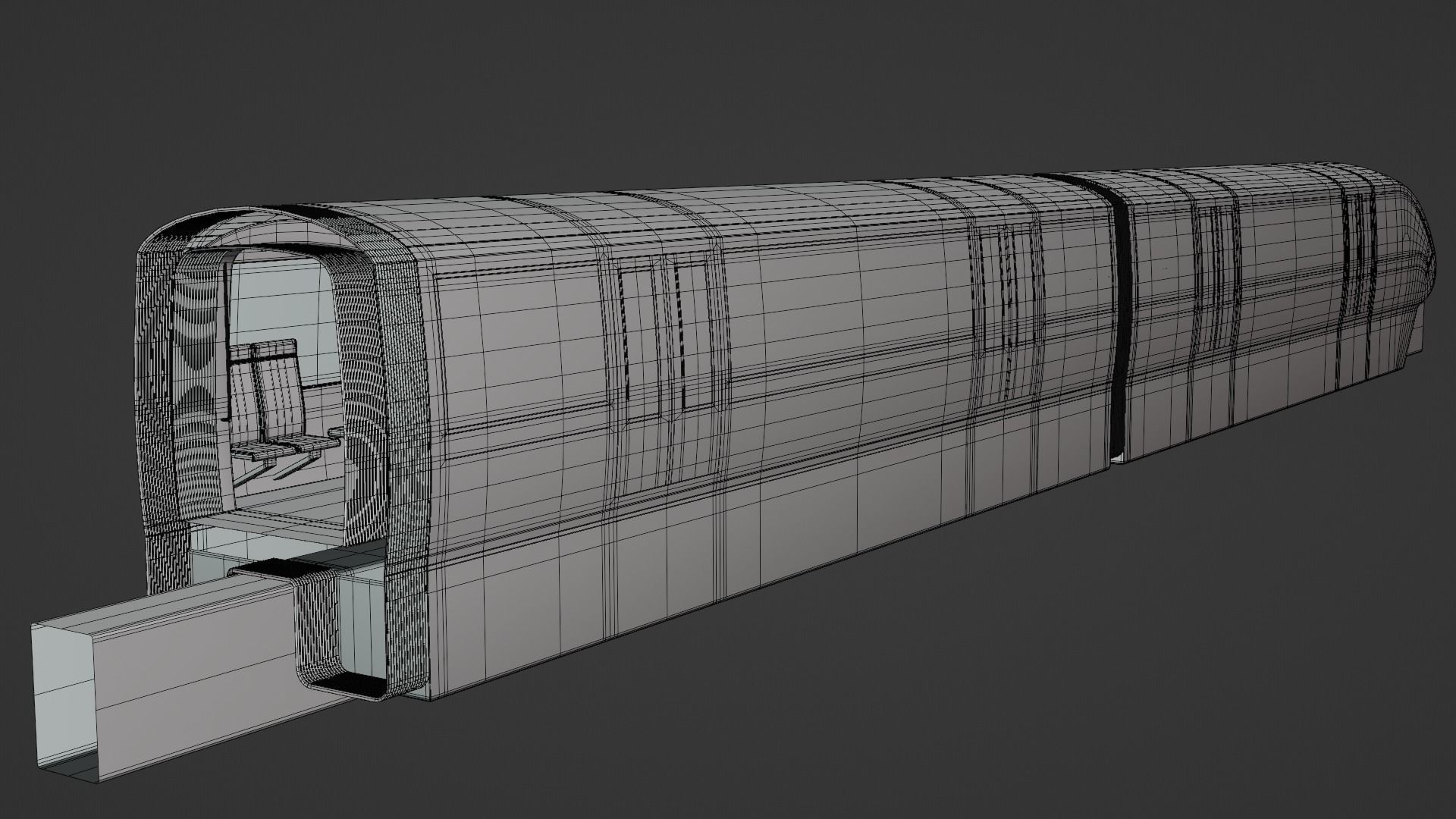 Monorail train concept 3D model_13