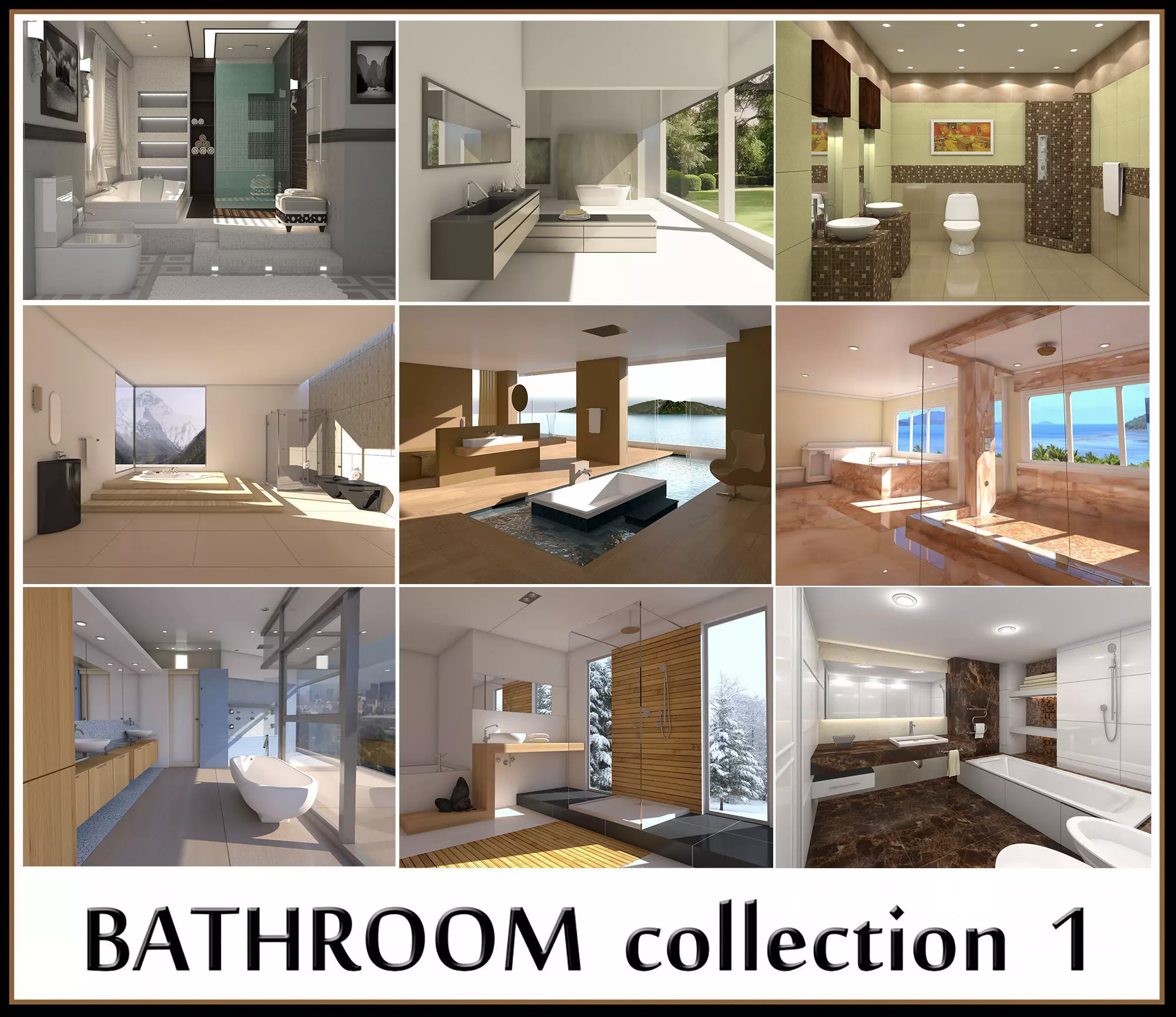 Bathrooms collection 1 bathroom designs with bathroom _0