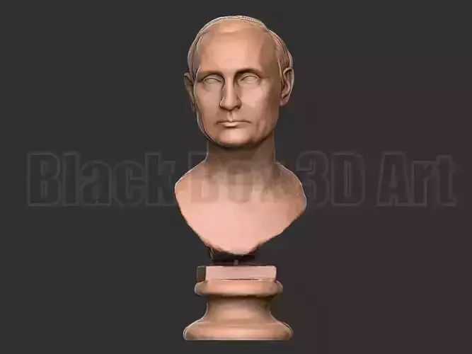 3d model Vladimir Putin Bust statue