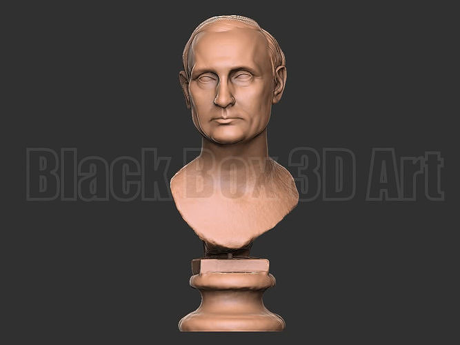 3d model Vladimir Putin Bust statue 3D print model