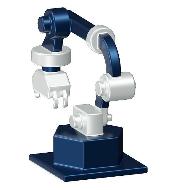 Educational Robot Arm Toy 3D model_2