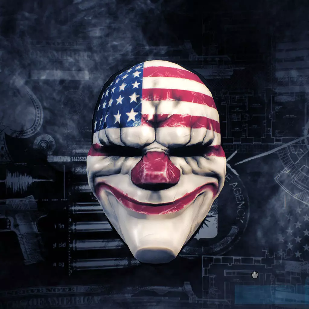 DALLAS MASK PAYDAY 2 3D print model_0