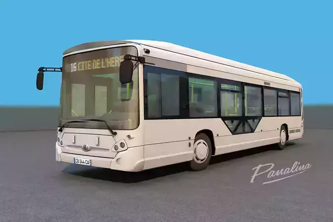 Heuillez GX327 city bus 3D model
