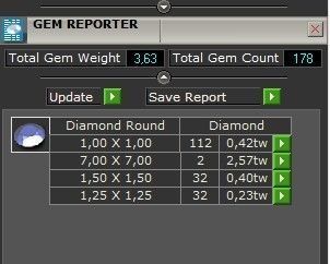 heavy set earrings ring and pendant with enamel and round stones 3D Model Collection_8