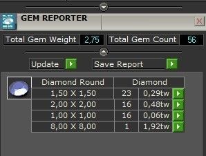 heavy set earrings ring and pendant with enamel and round stones 3D Model Collection_7