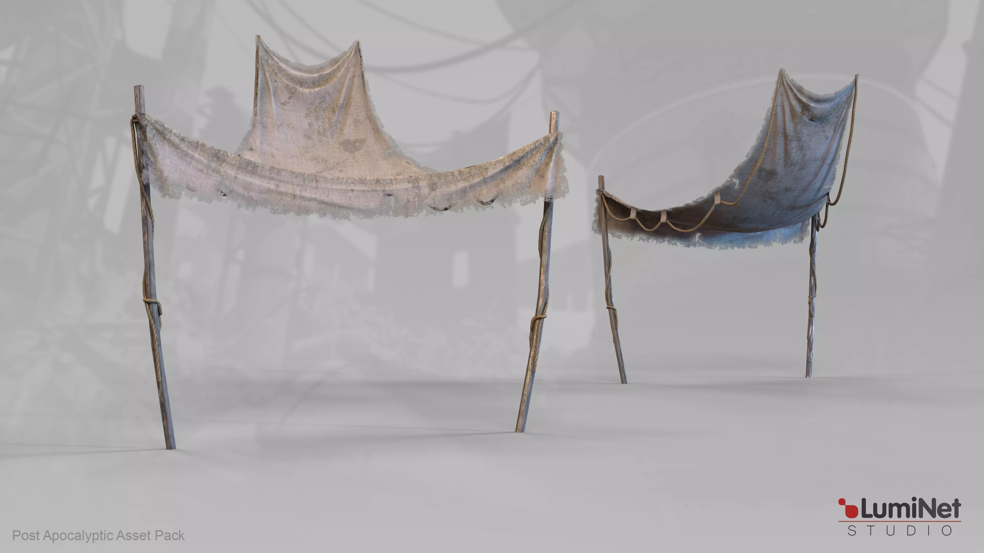 Textil Cover 30 of 36 - Post Apocalyptic Low-poly 3D model