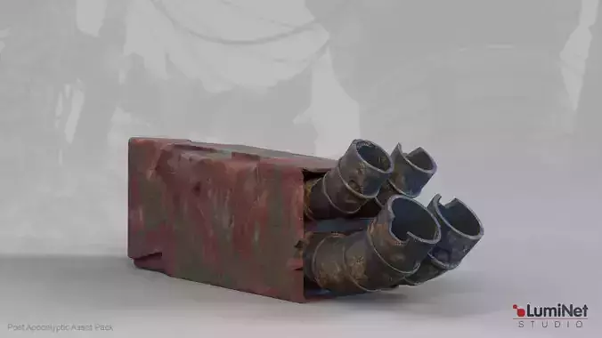 ShipChimney 28 of 36 - Post Apocalyptic Low-poly 3D model