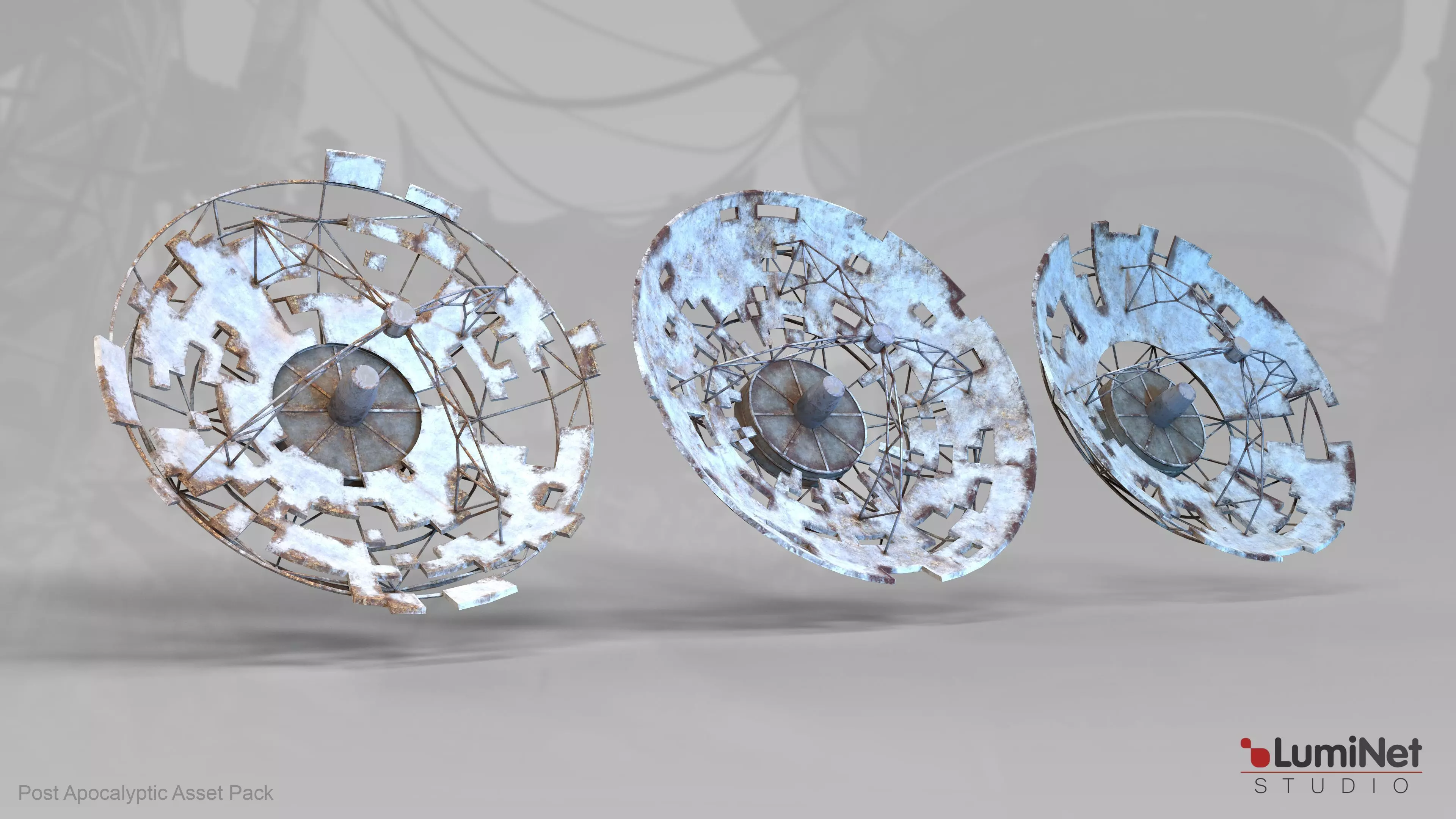 ParabolicAntenna  21 of 36 - Post Apocalyptic Low-poly 3D model_0