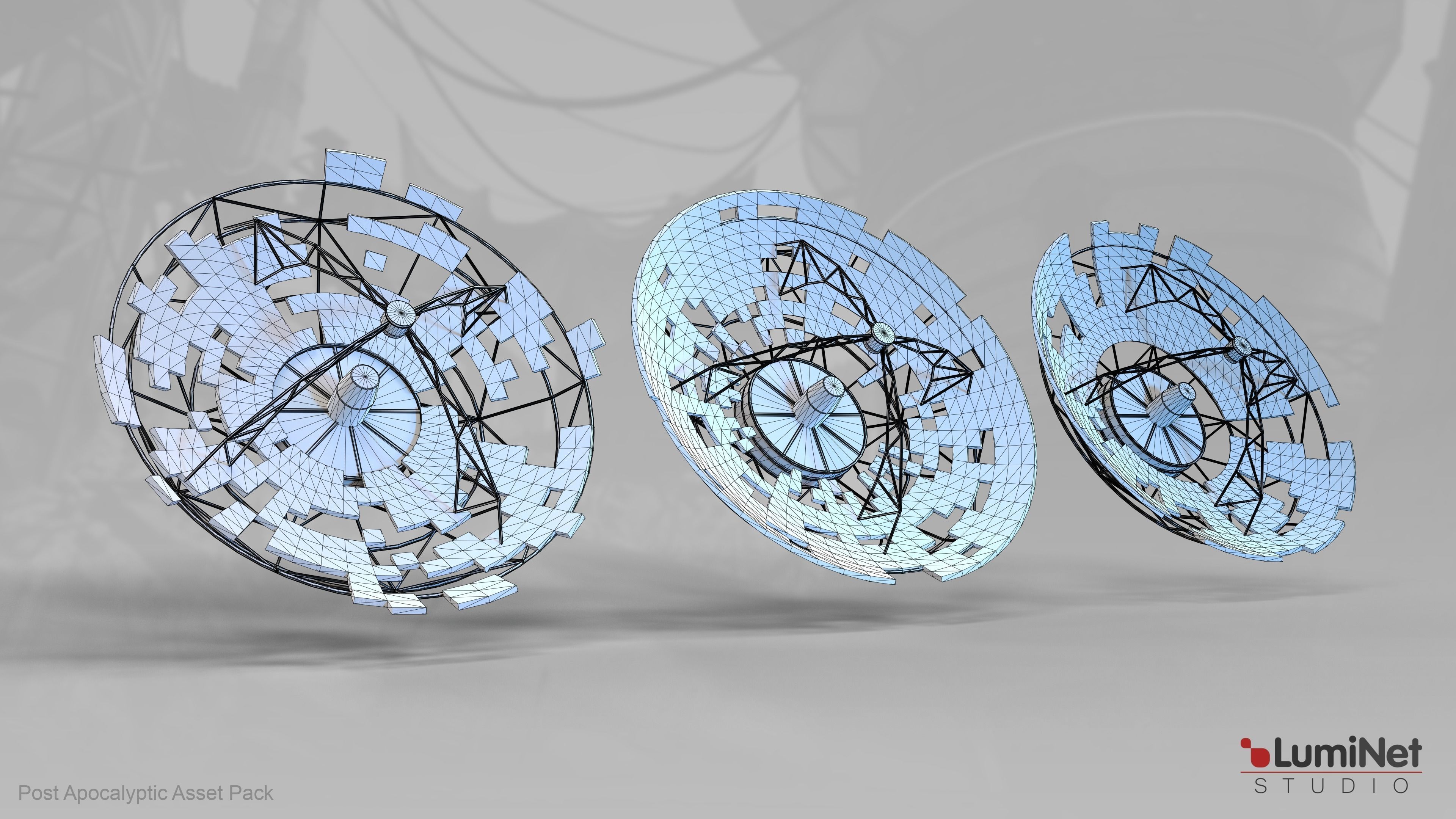 ParabolicAntenna  21 of 36 - Post Apocalyptic Low-poly 3D model_1