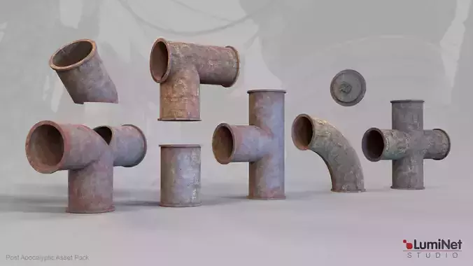 Metal Pipeline Modular - 17 of 36 - Post Apocalyptic