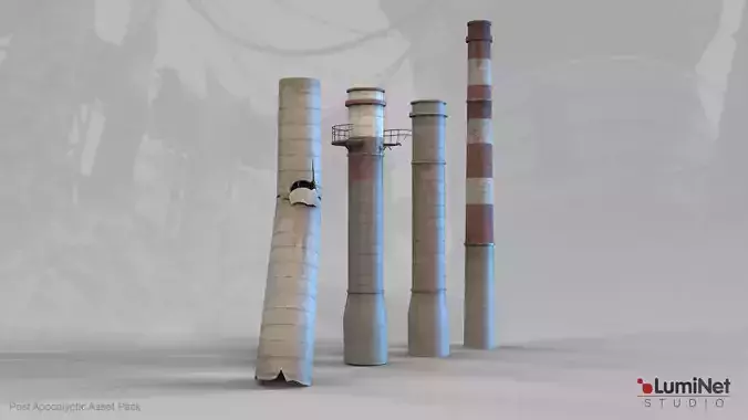 Industrial Chimney 1 13 of 36 - Post Apocalyptic