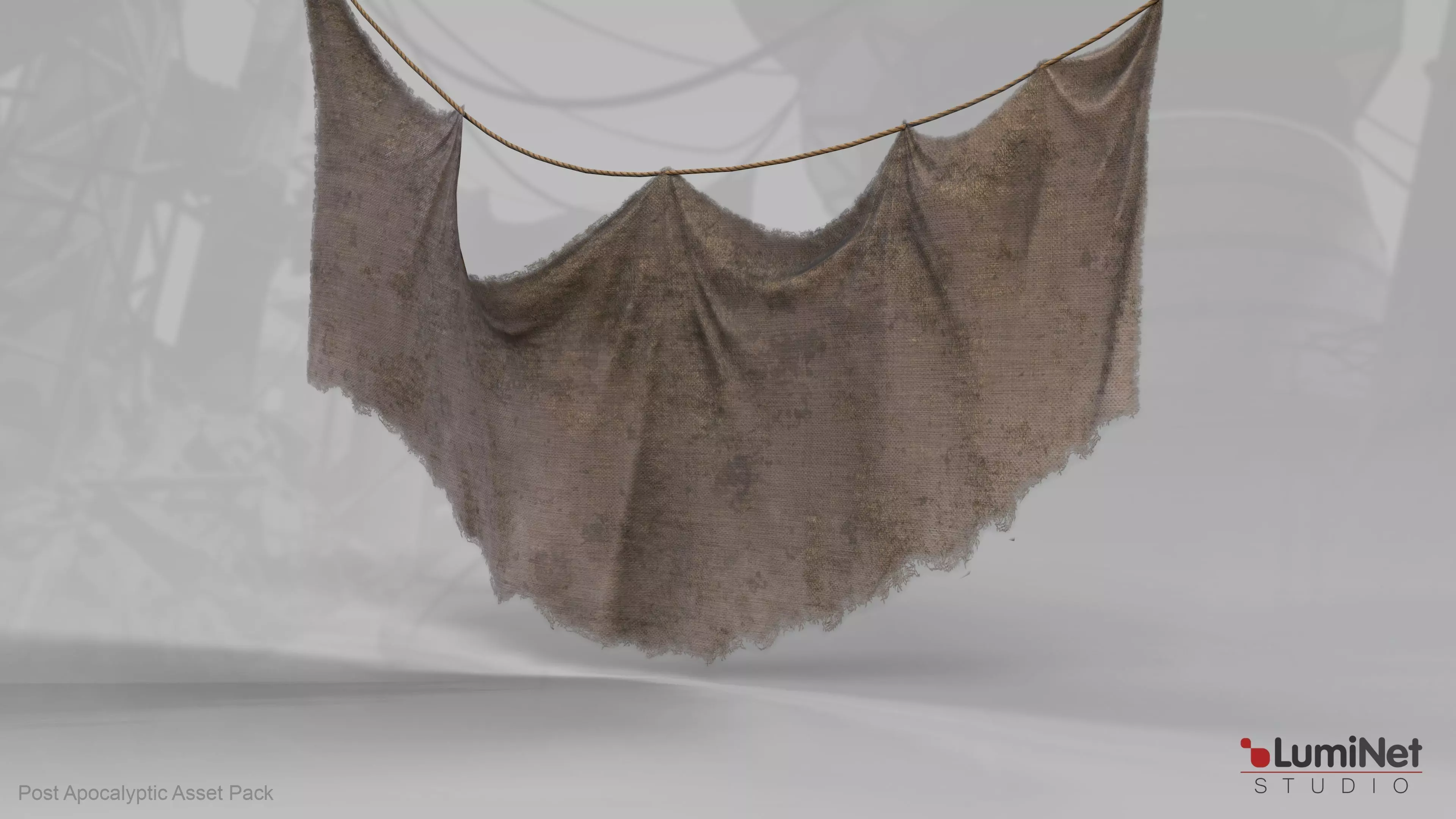 Hanging Textil 12 of 36 - Post Apocalyptic Low-poly 3D model_0