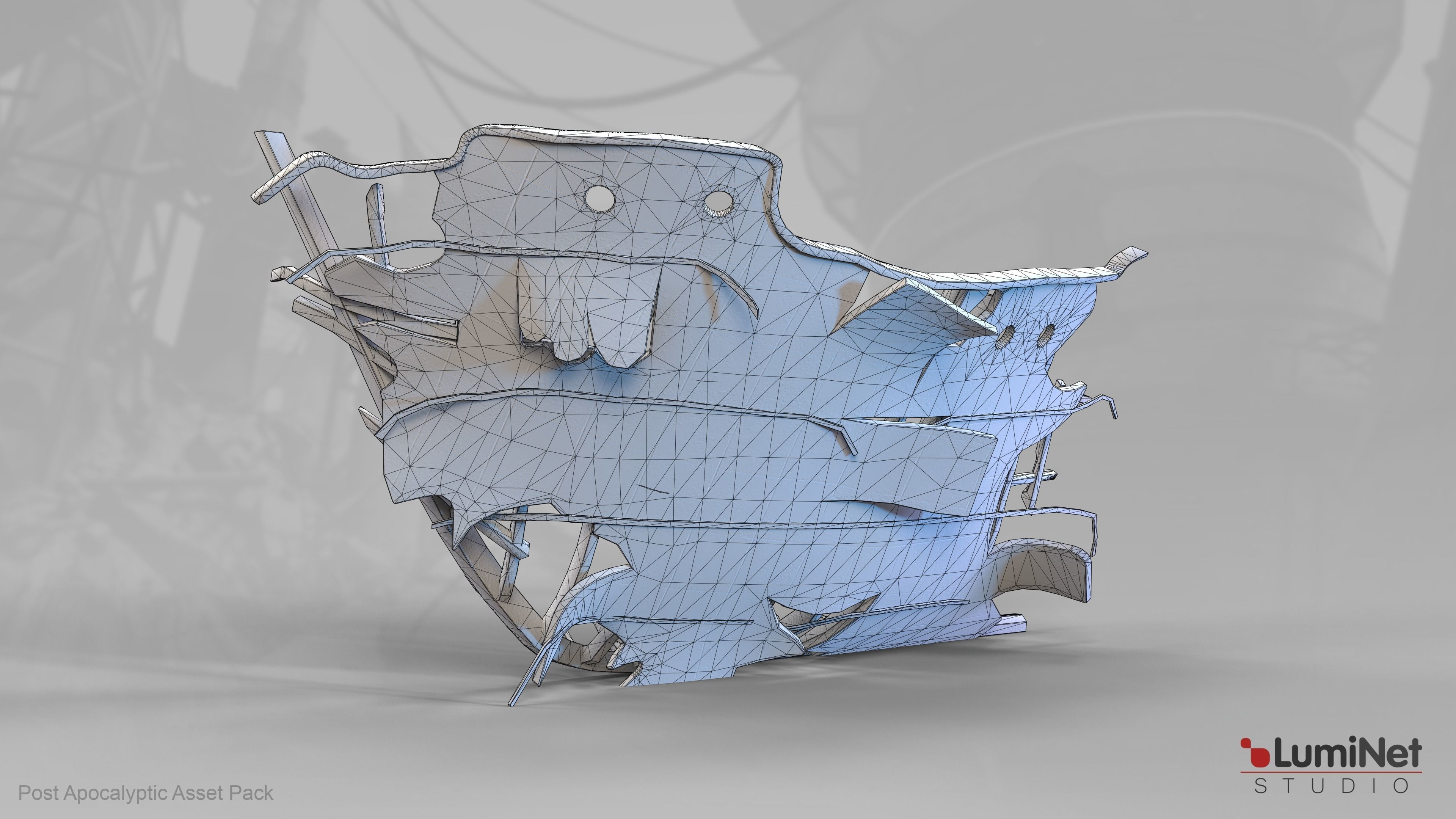 HalfOfShip  11 of 36 - Post Apocalyptic Low-poly 3D model_1