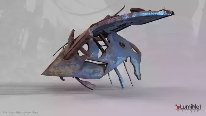 BigShipSmallPart1 4 of 36 - Post Apocalyptic Low-poly 3D model