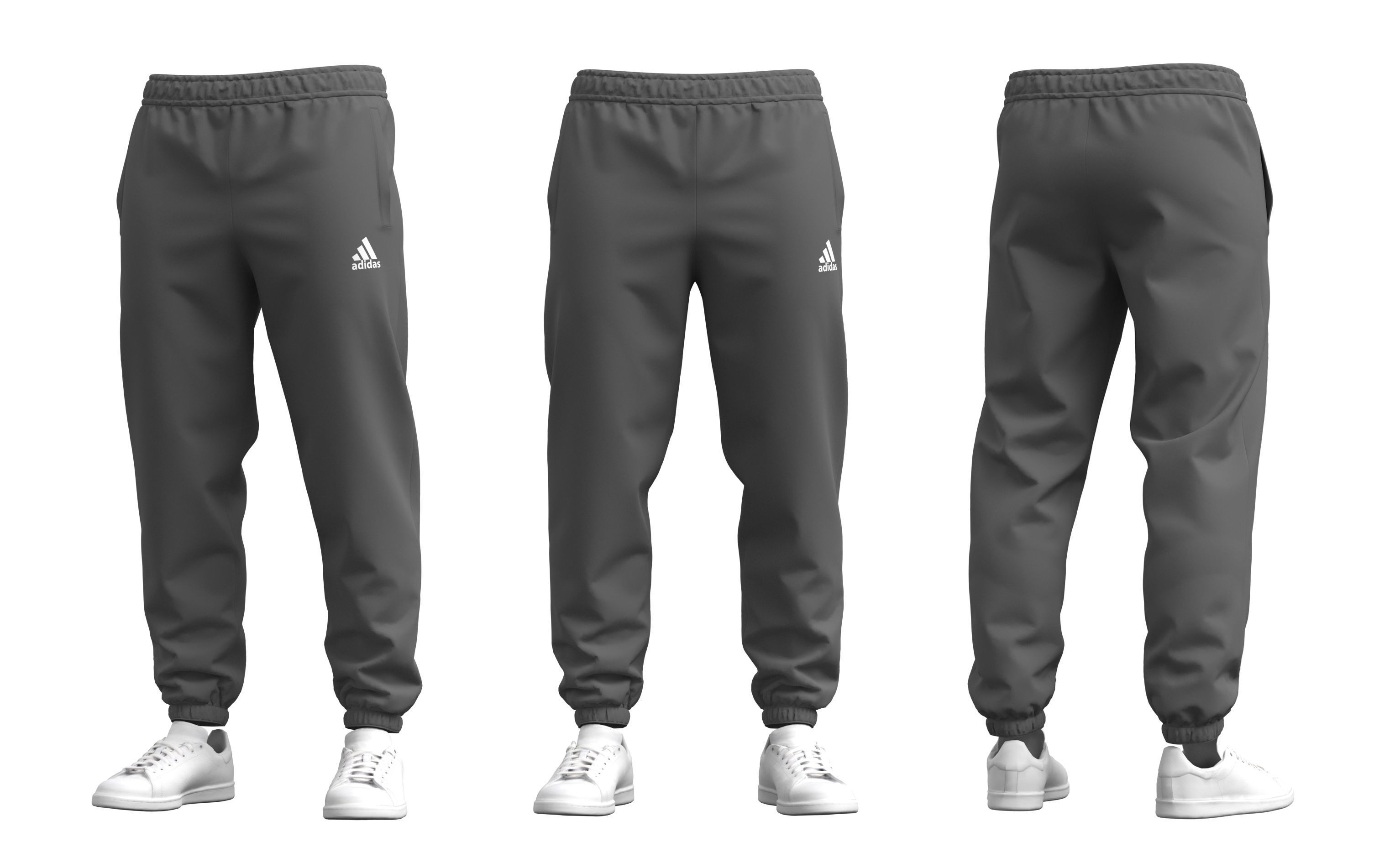 Sport Pants - Marvelous Designer  3D model_1