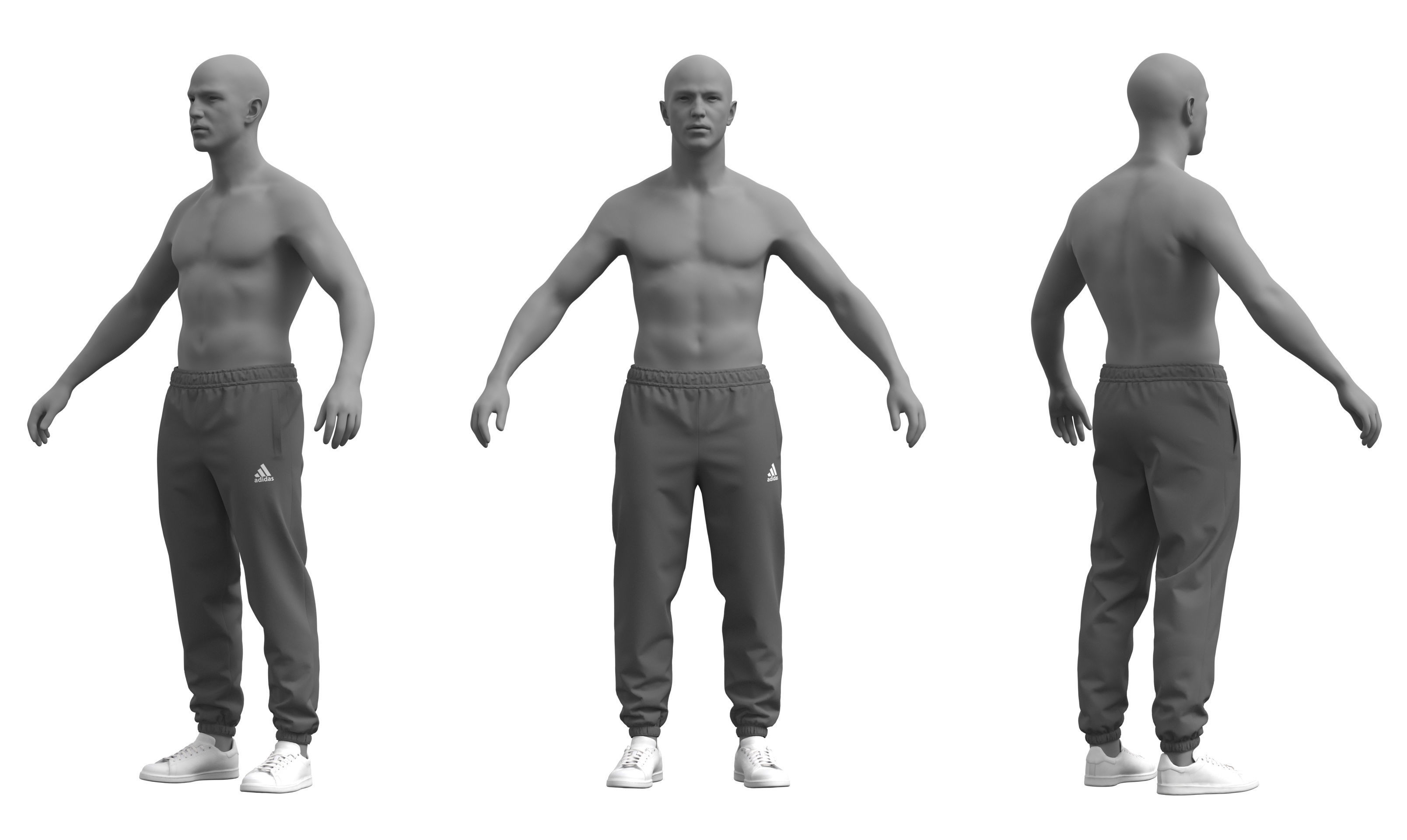Sport Pants - Marvelous Designer  3D model_2