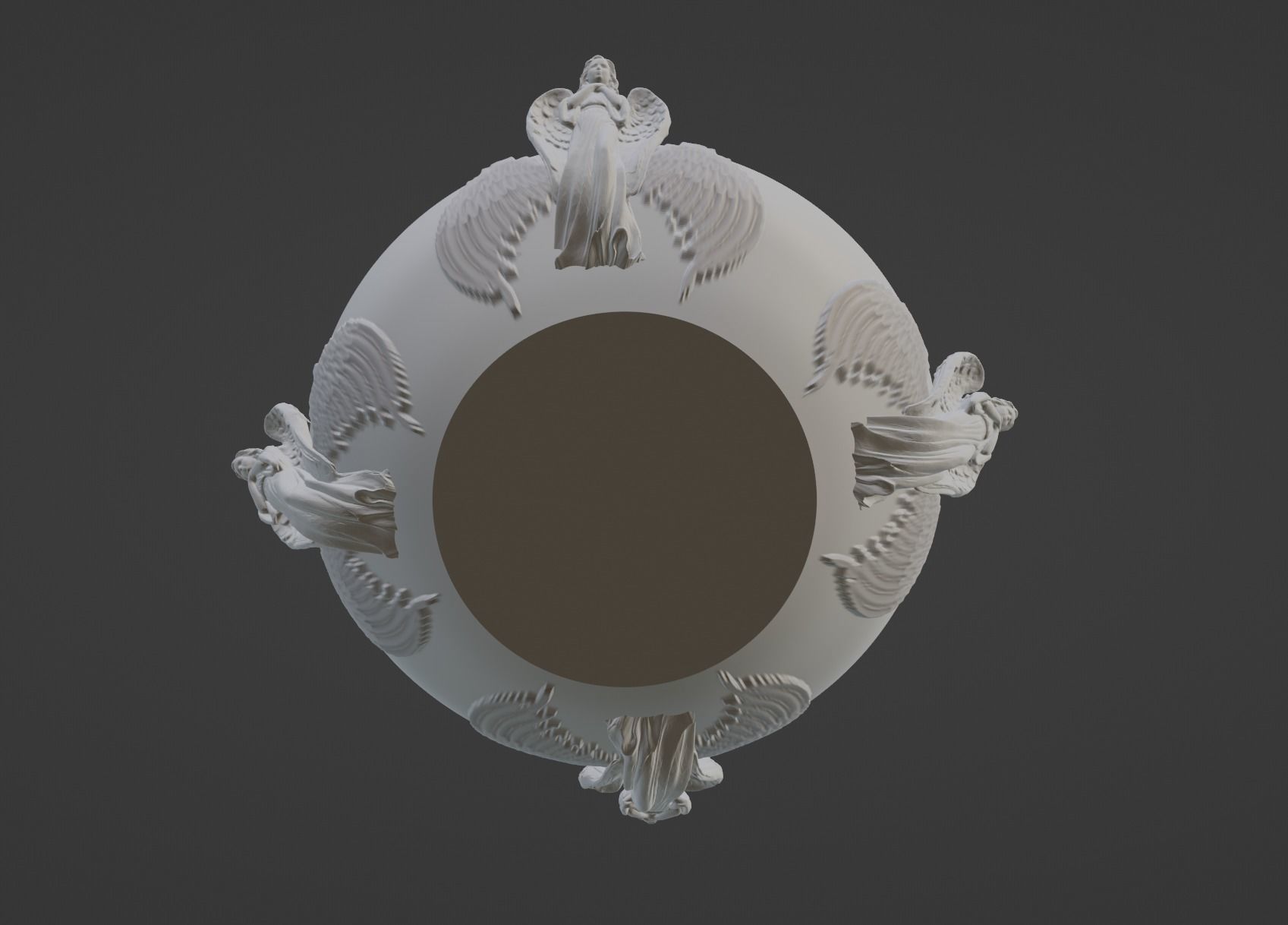 Angel Vase Cup 3D print model_5