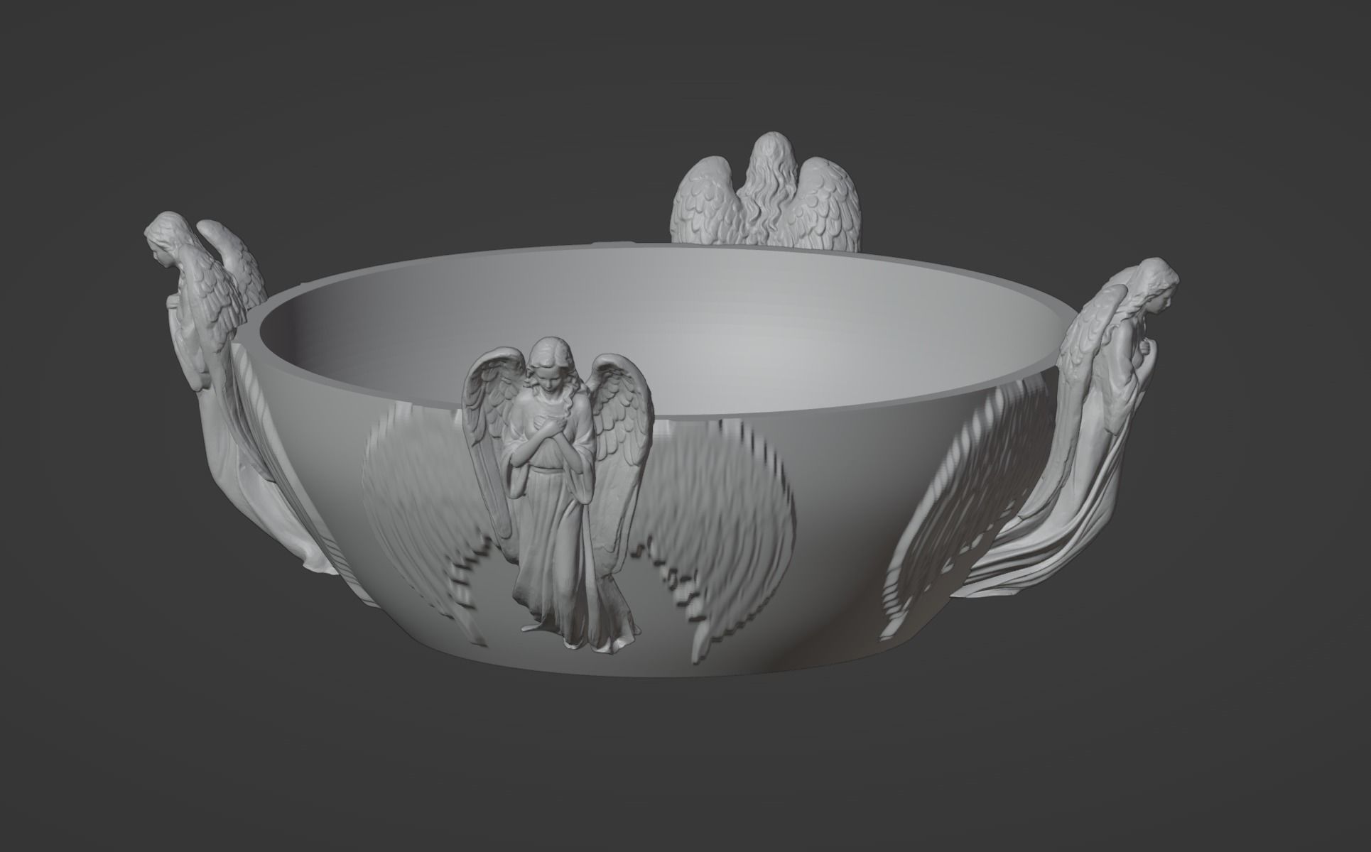 Angel Vase Cup 3D print model_6