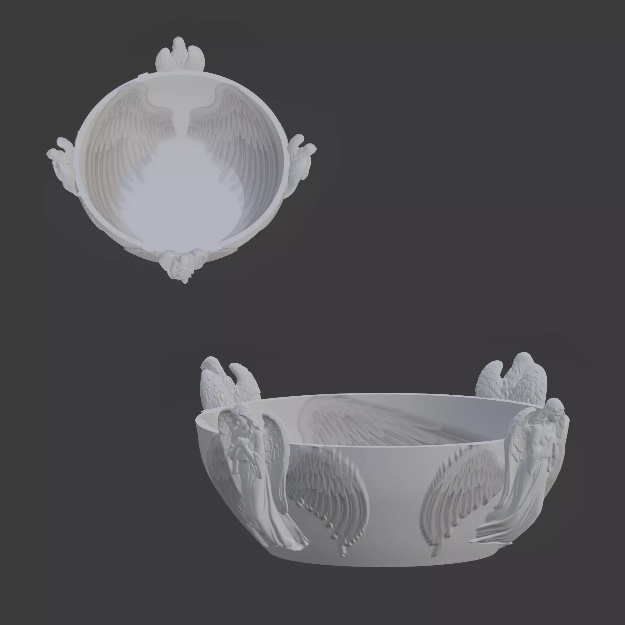 Angel Vase Cup 3D print model_0